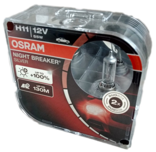 H11 OSRAM Night Breaker Silver 64211NBS-HCB