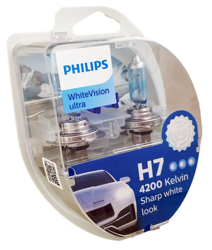 H7 Philips White Vision Ultra 12972WVUSM