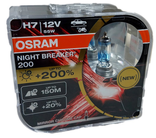 H7 OSRAM Night Breaker 200 +200%